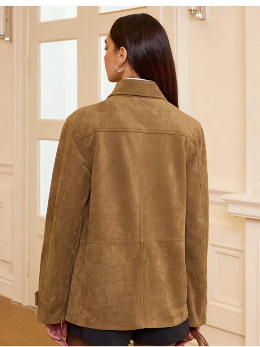 NWT Commense Button Front Suede Effect Blazer SOLD OUT MSRP $75 - Picture 4 of 5